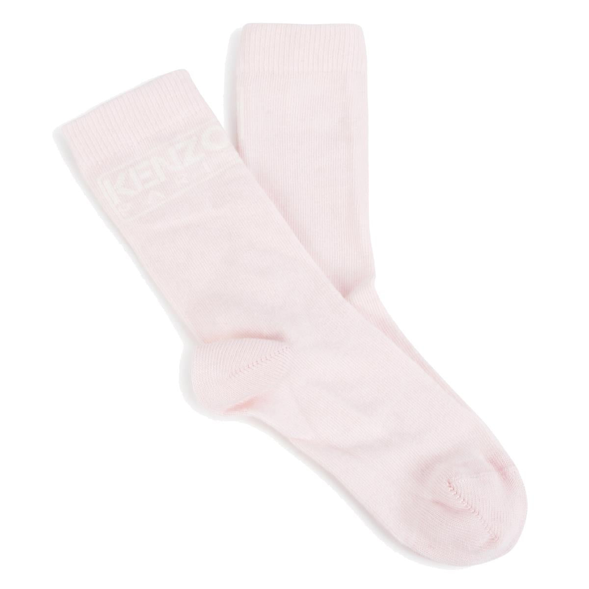 Boys & Girls Light Pink Cotton Socks