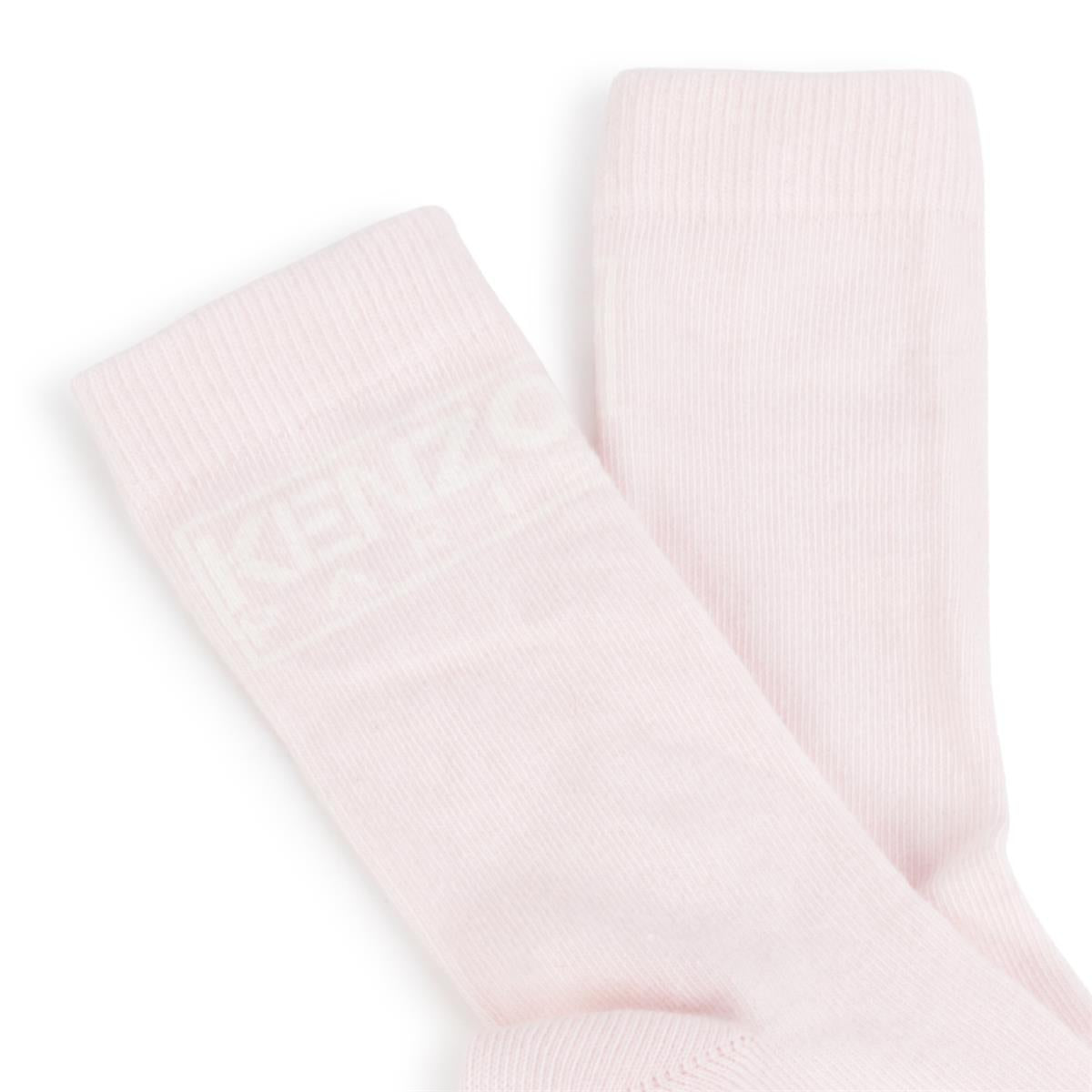 Boys & Girls Light Pink Cotton Socks