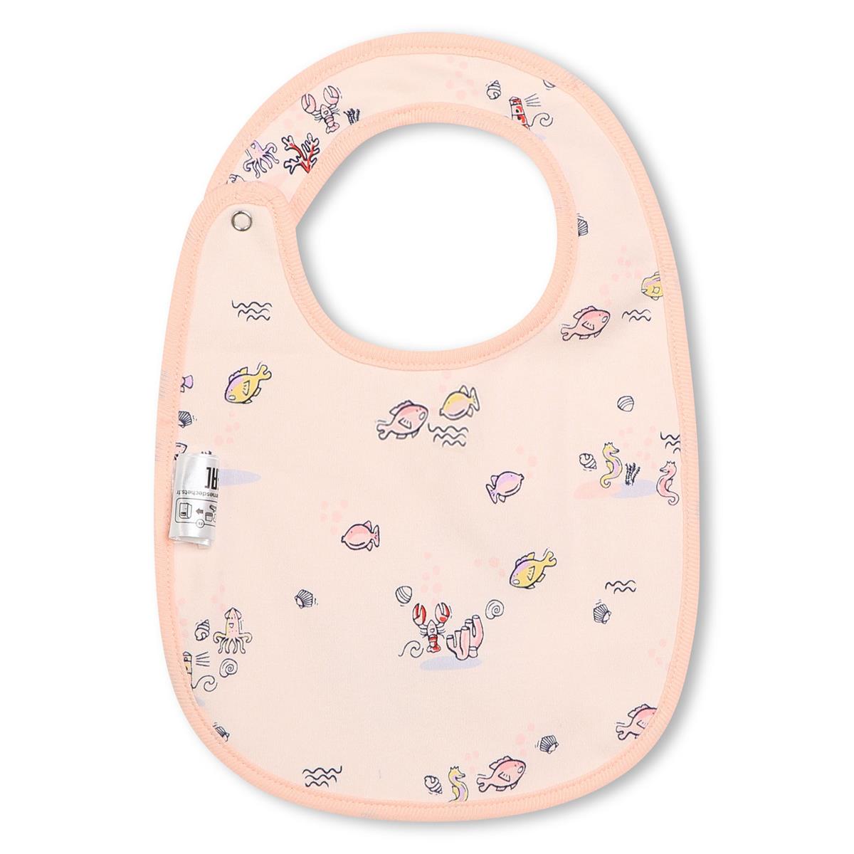 Baby Girls Pink Cotton Babysuit Set