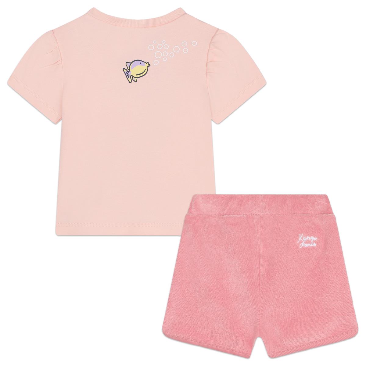 Baby Girls Pink Cotton Set