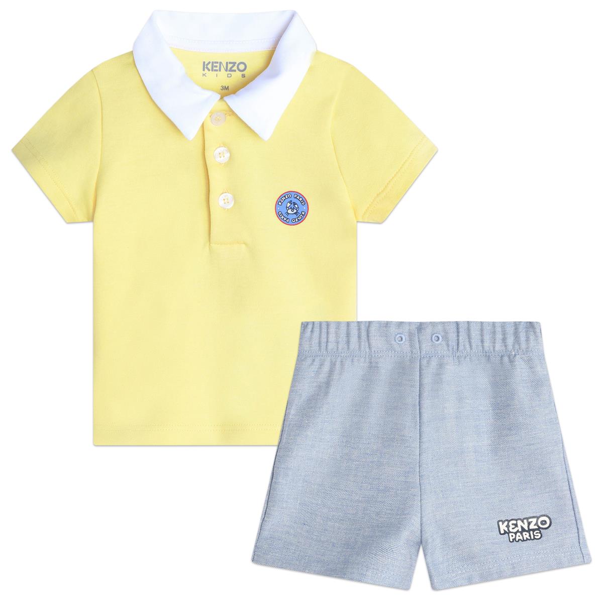 Baby Boys Yellow Cotton Set