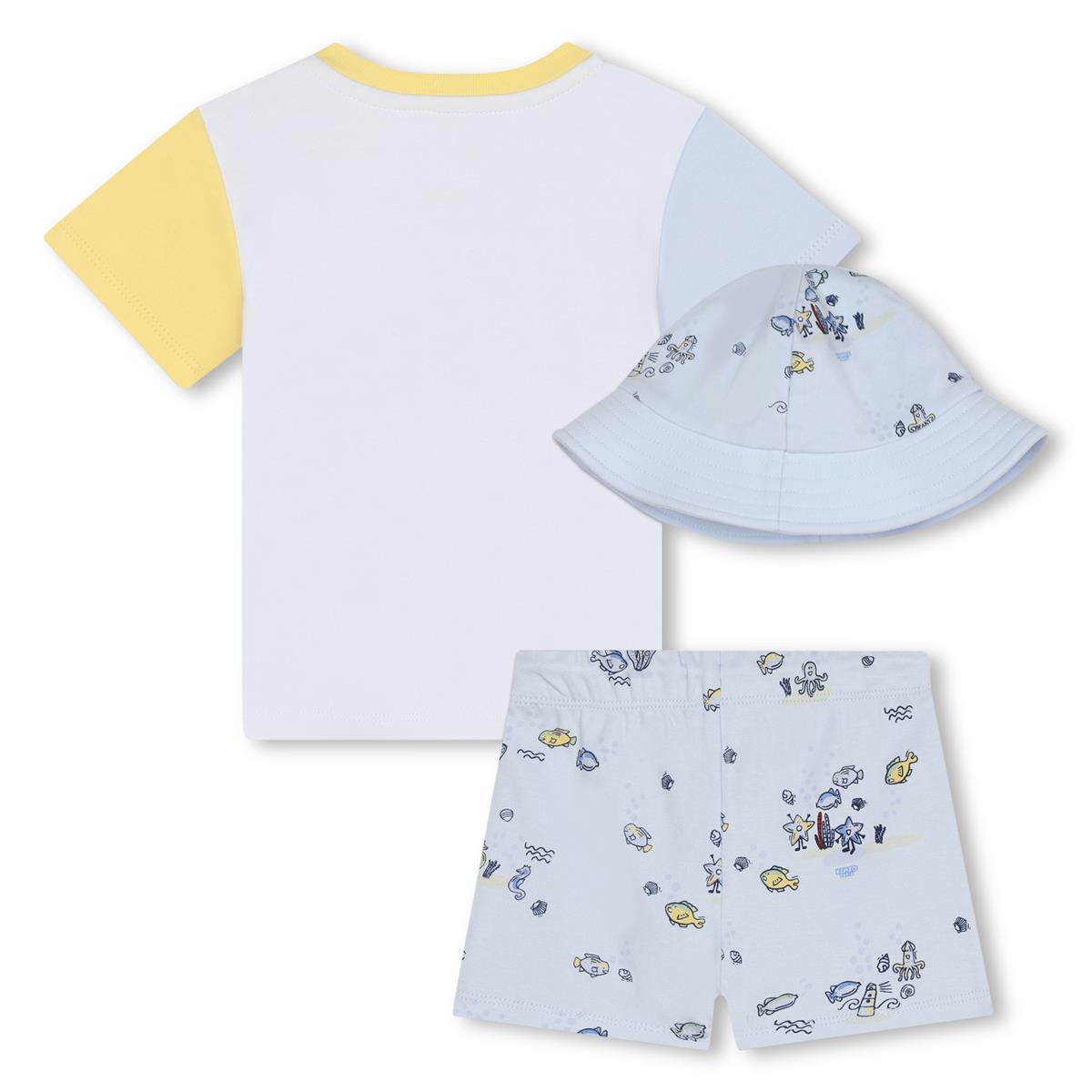 Baby Boys White Cotton Set