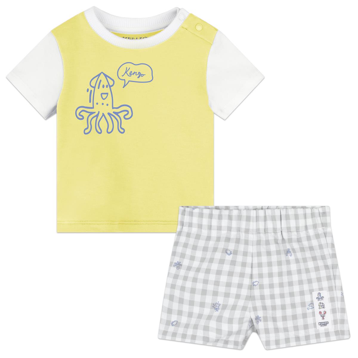 Baby Girls Yellow Cotton Set