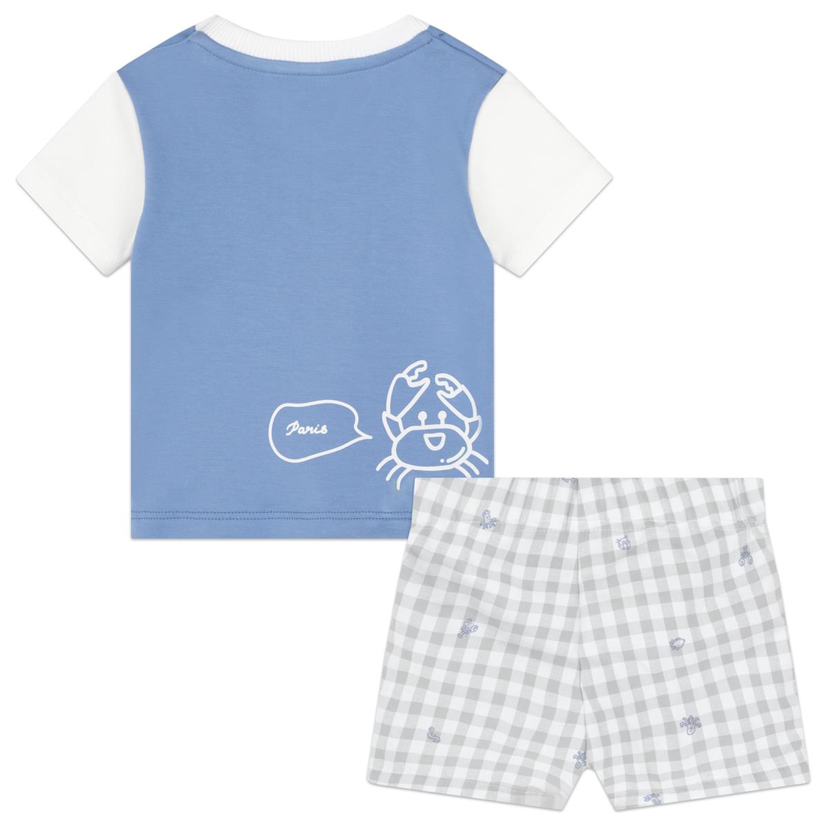 Baby Boys Blue Cotton Set