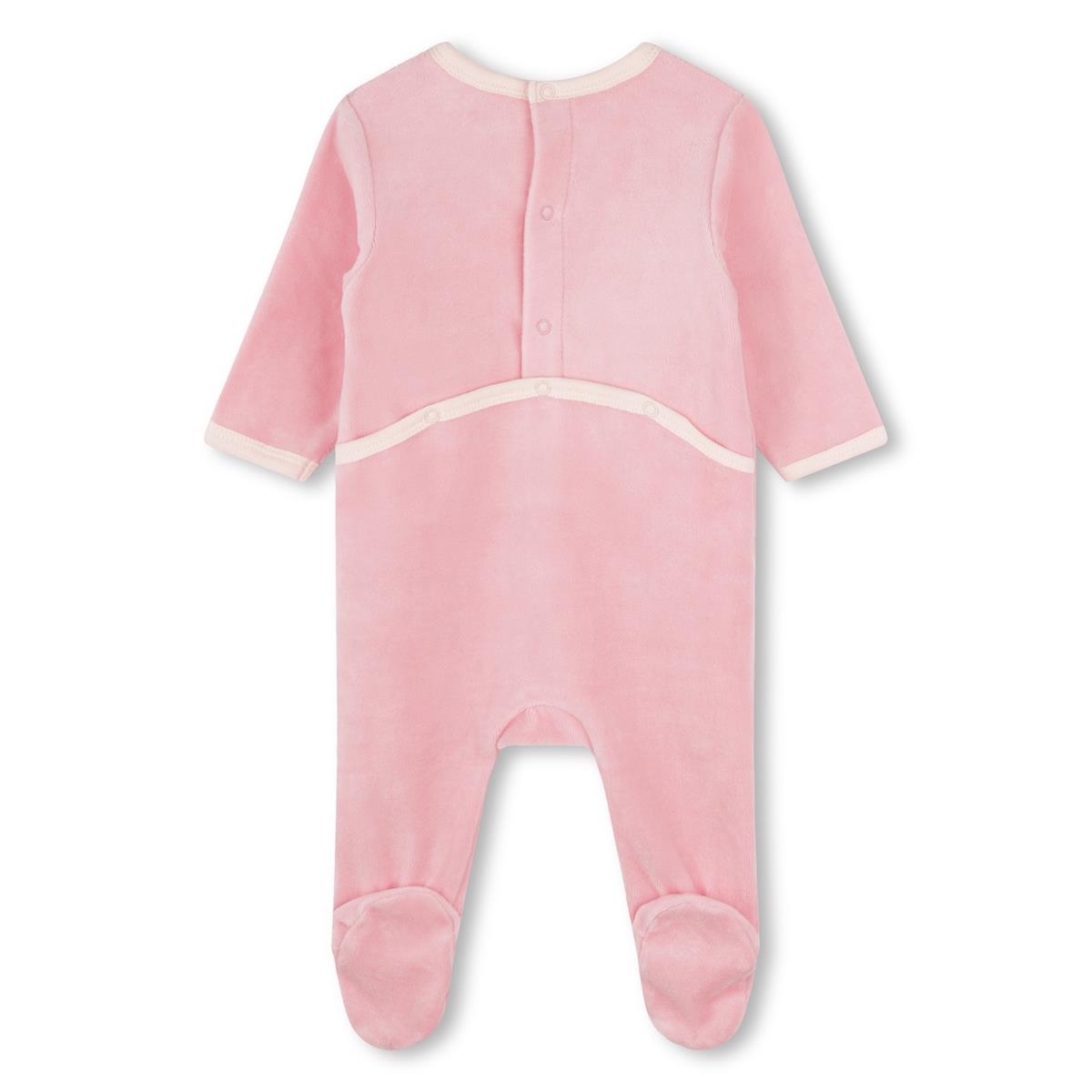 Baby Girls Pink Cotton Babysuit Set