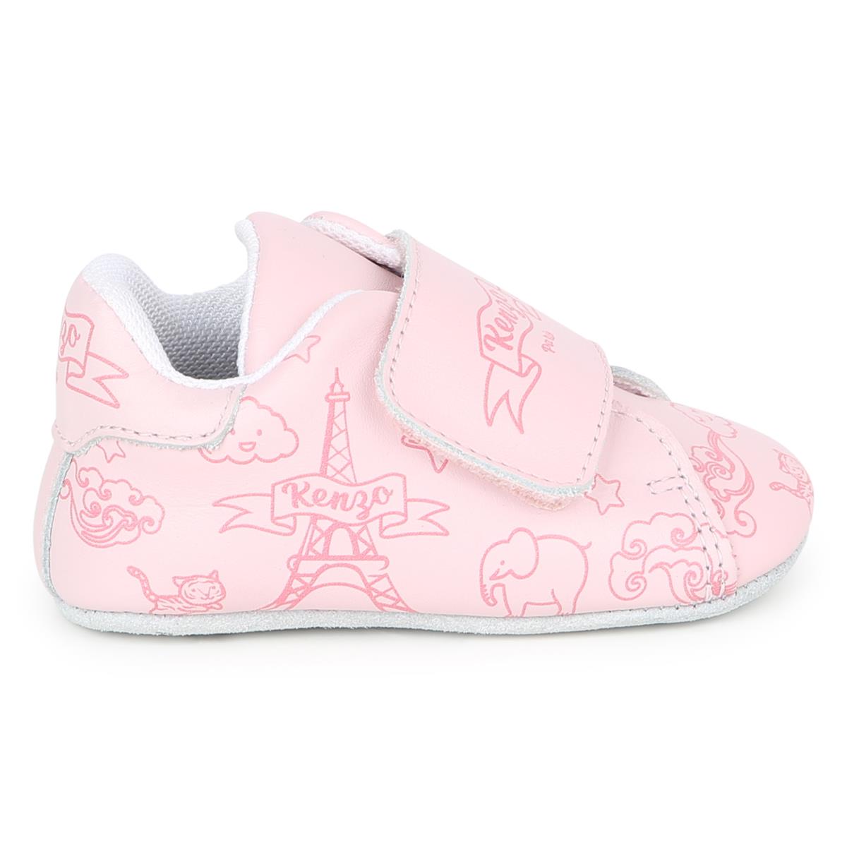 Baby Boys & Girls Pink Flat Shoes