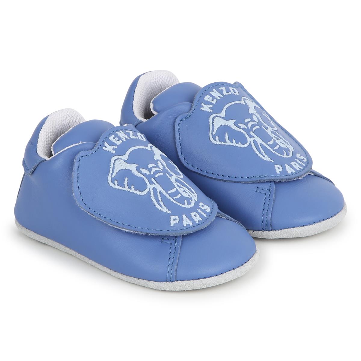 Baby Boys & Girls Blue Flat Shoes