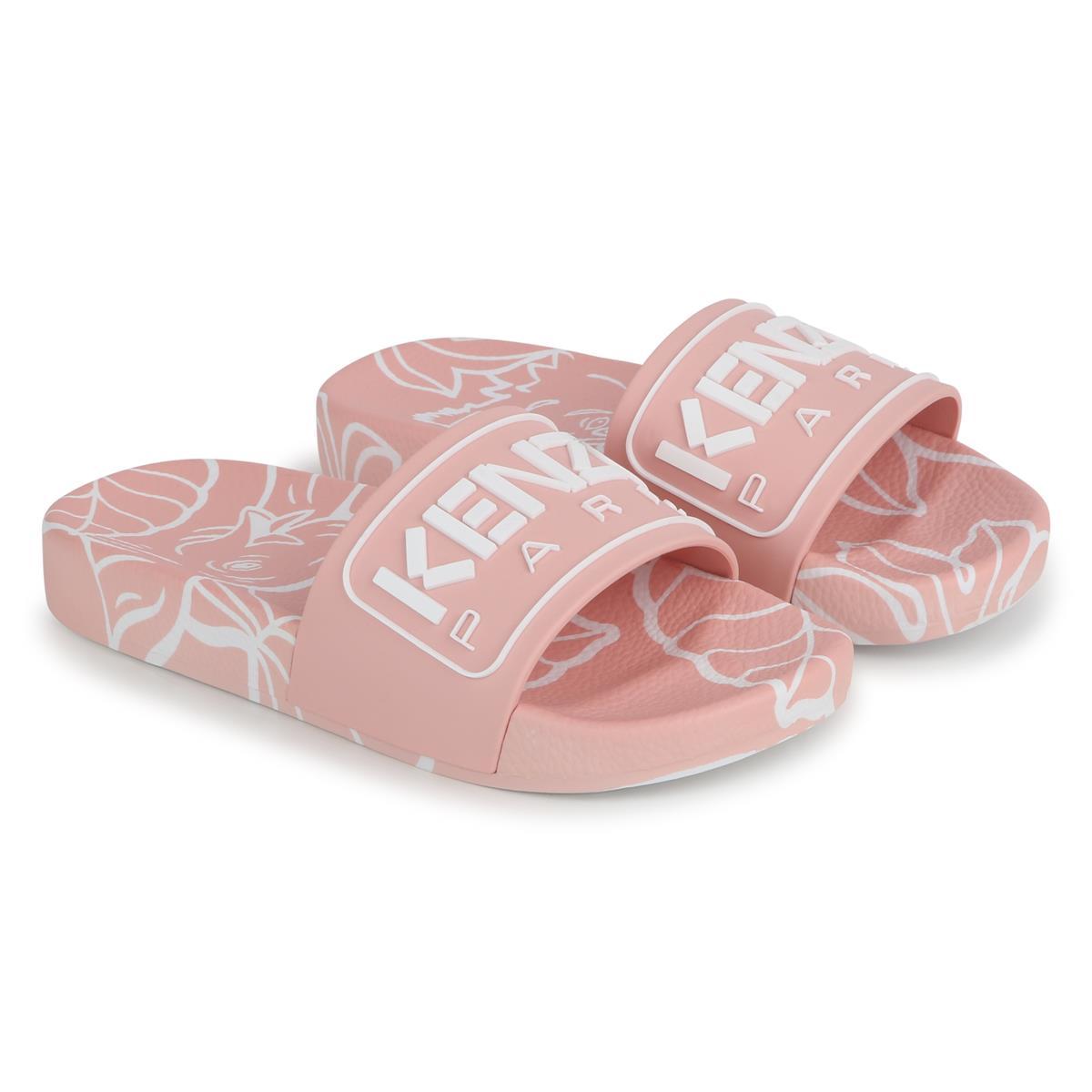 Boys & Girls Pink Logo Slippers
