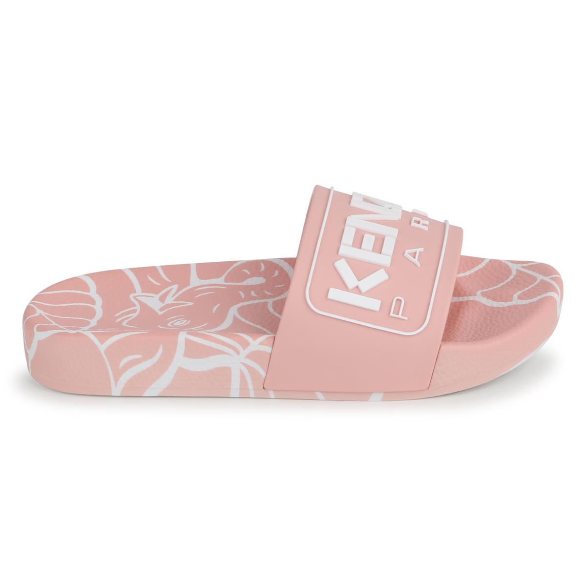 Boys & Girls Pink Logo Slippers