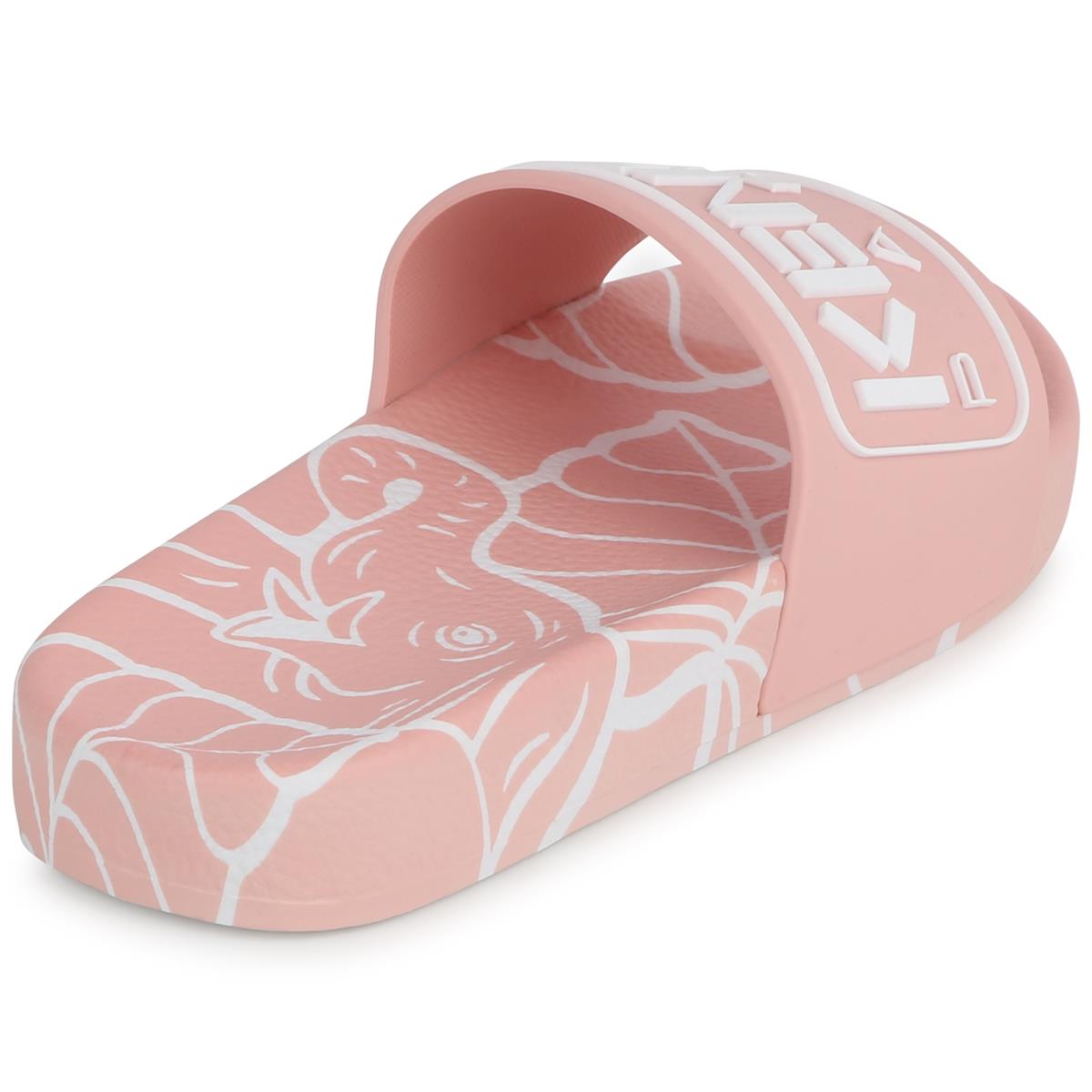Boys & Girls Pink Logo Slippers
