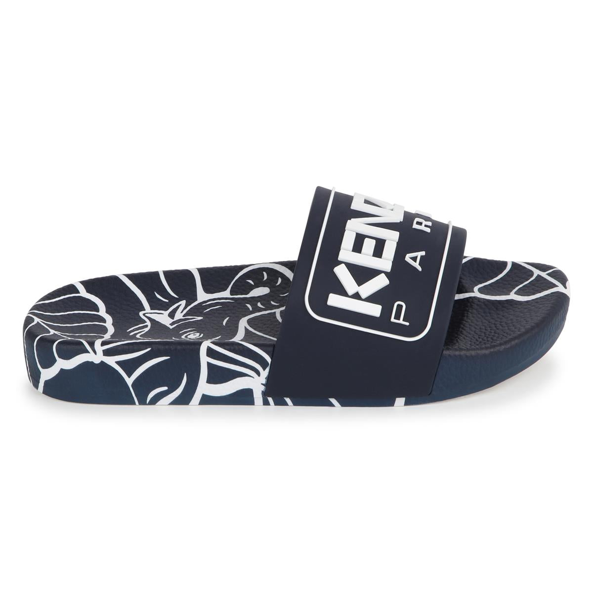 Boys & Girls Blue Logo Slippers