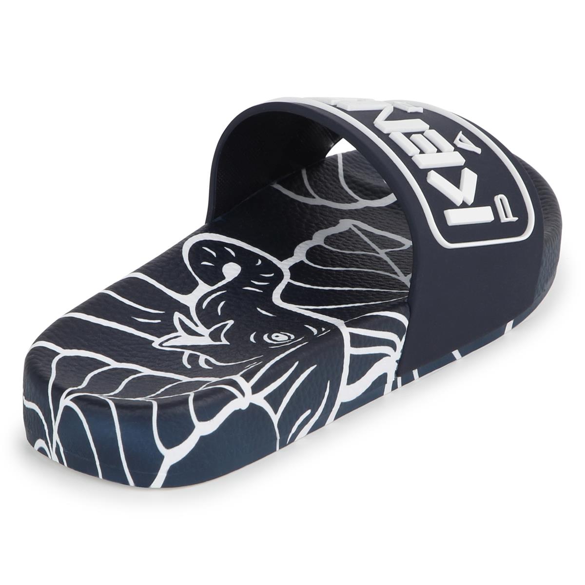 Boys & Girls Blue Logo Slippers