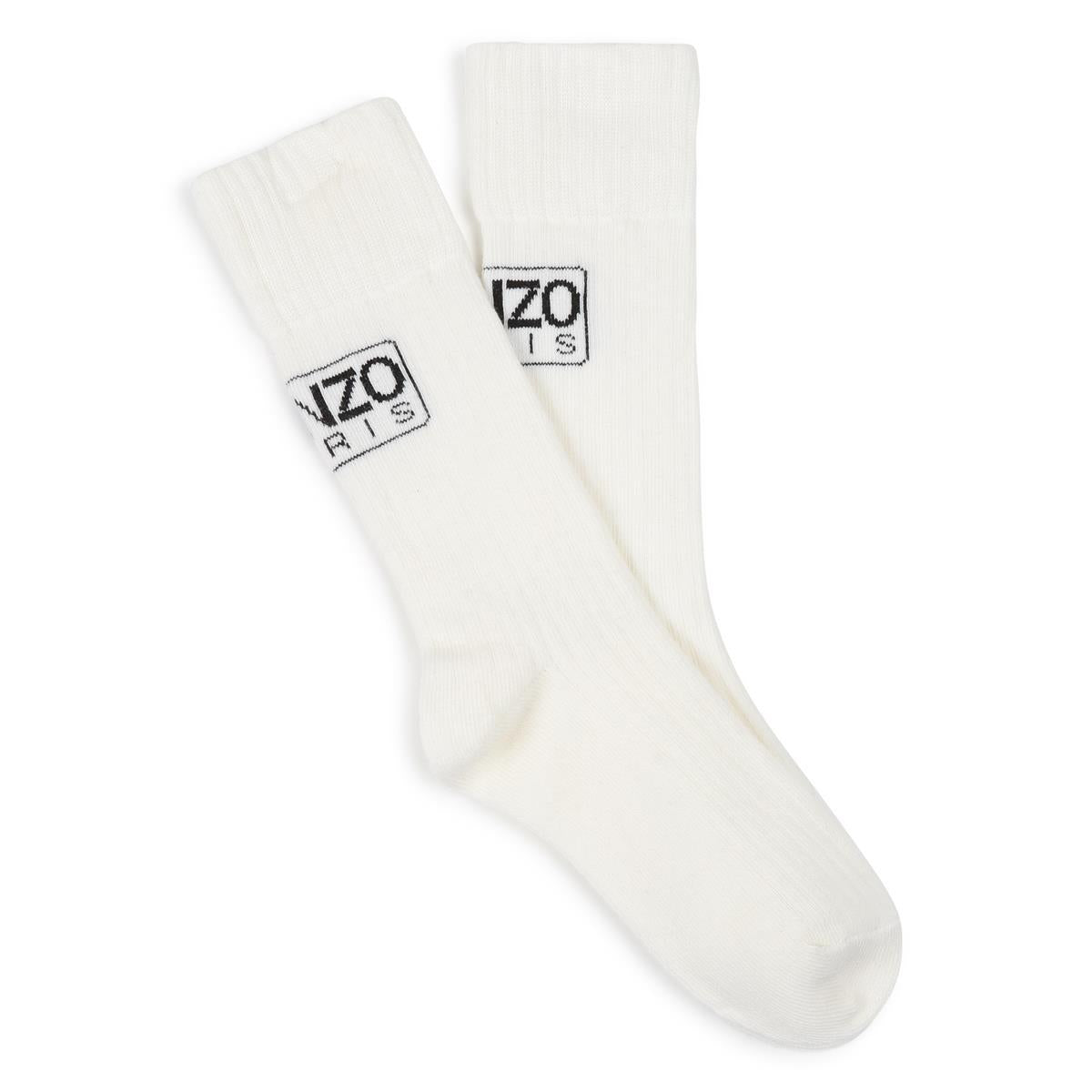 Boys & Girls White Cotton Socks