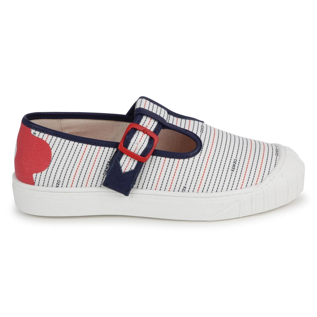 Boys & Girls White Stripes Shoes