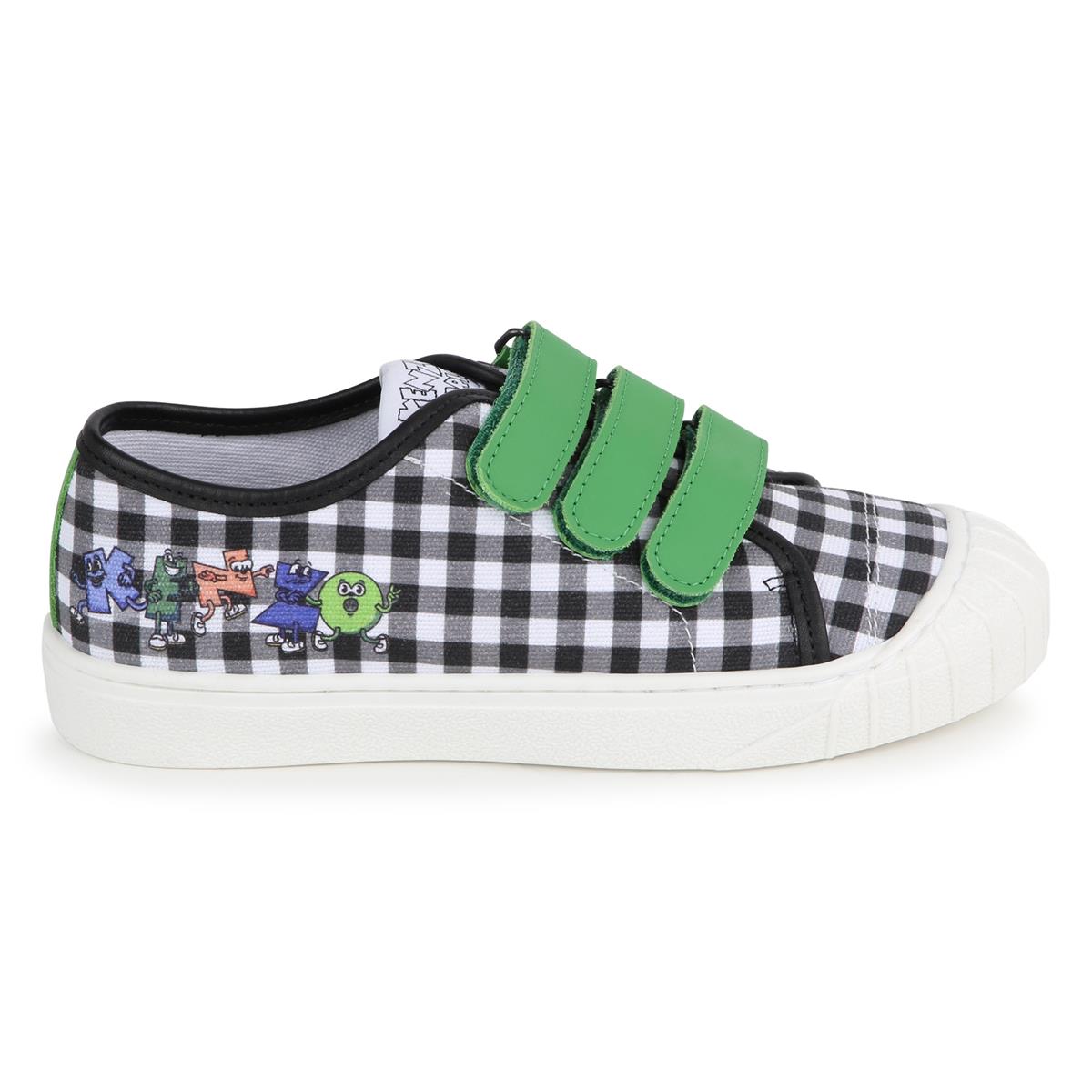 Boys & Girls Grey Check Shoes