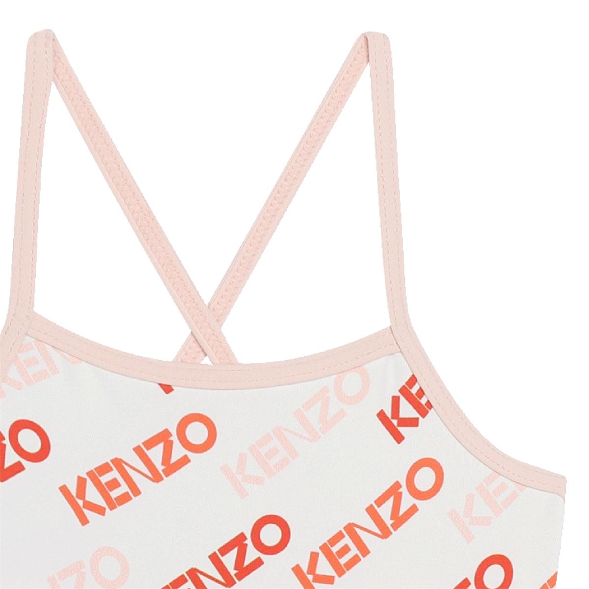 Baby Girls White Logo Swimsuit