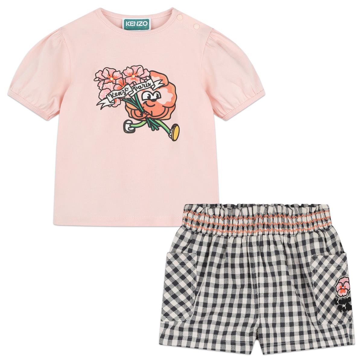 Baby Girls Pink Cotton Set