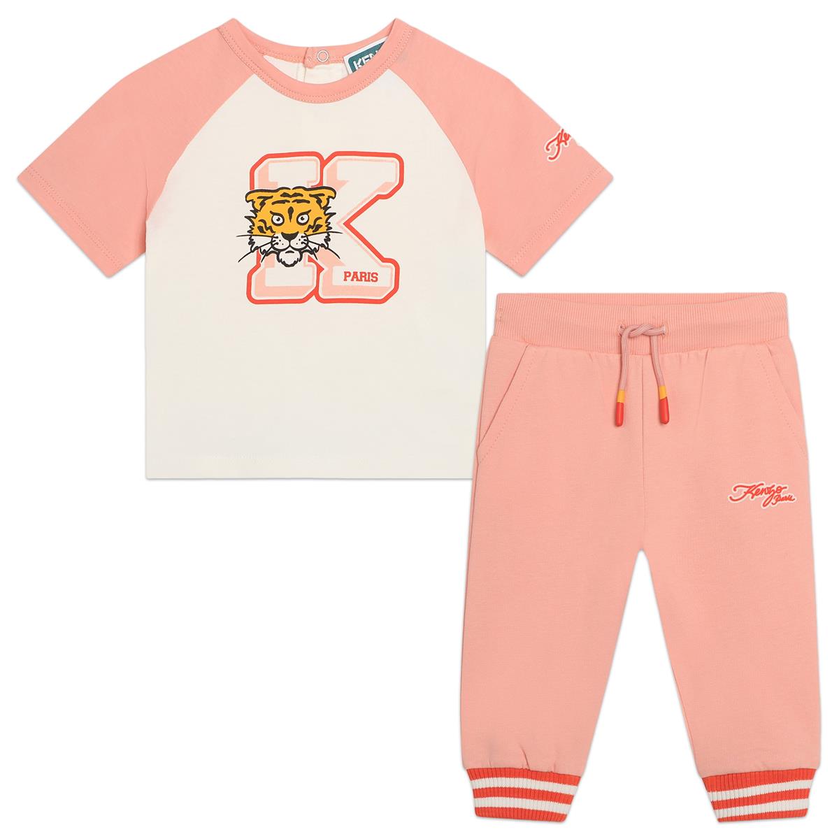 Baby Girls Pink Cotton Set