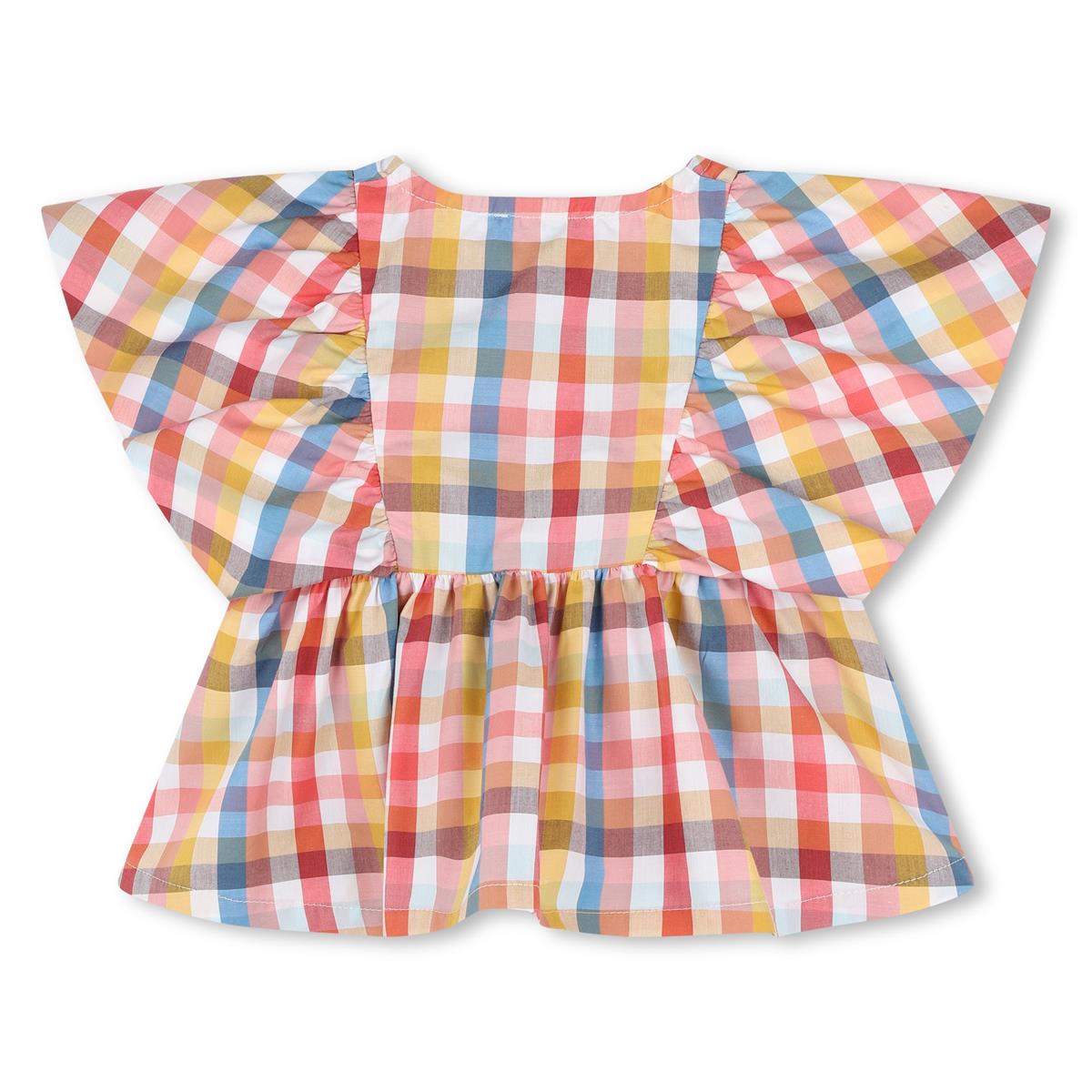 Baby Girls Yellow Check Cotton Set