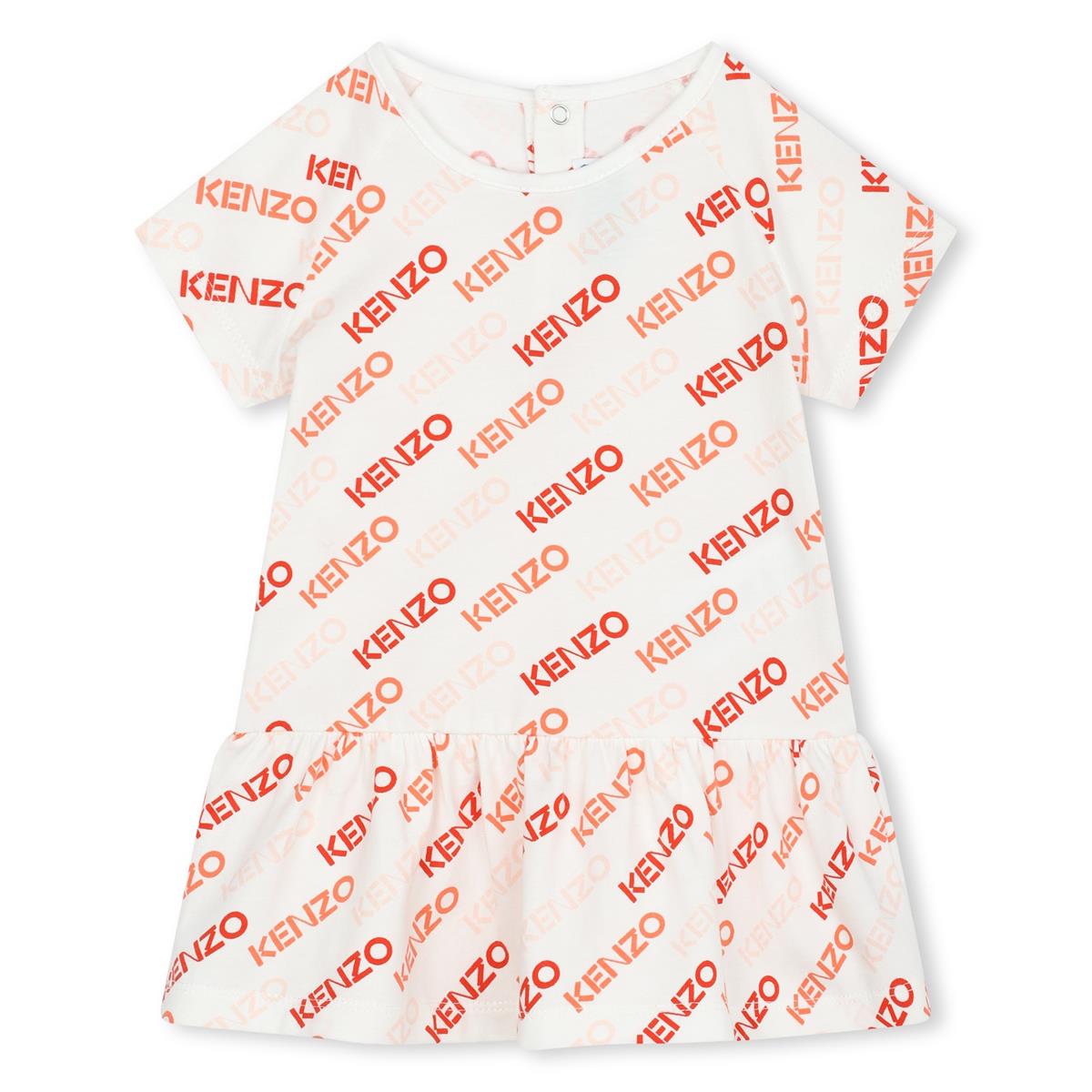 Baby Girls White Logo Dress
