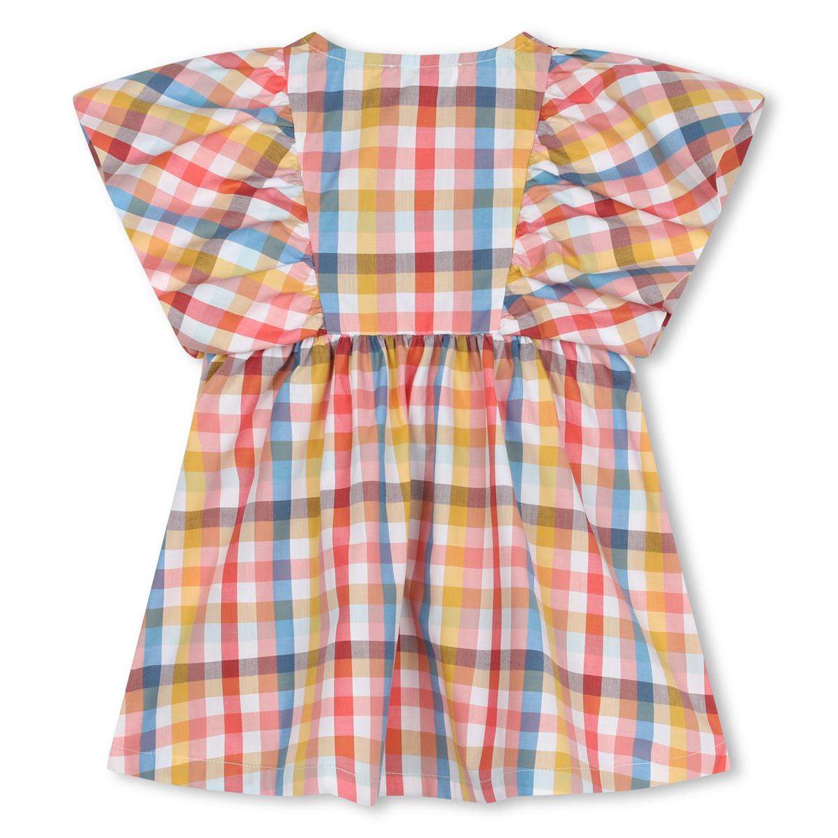 Baby Girls Yellow Check Cotton Dress