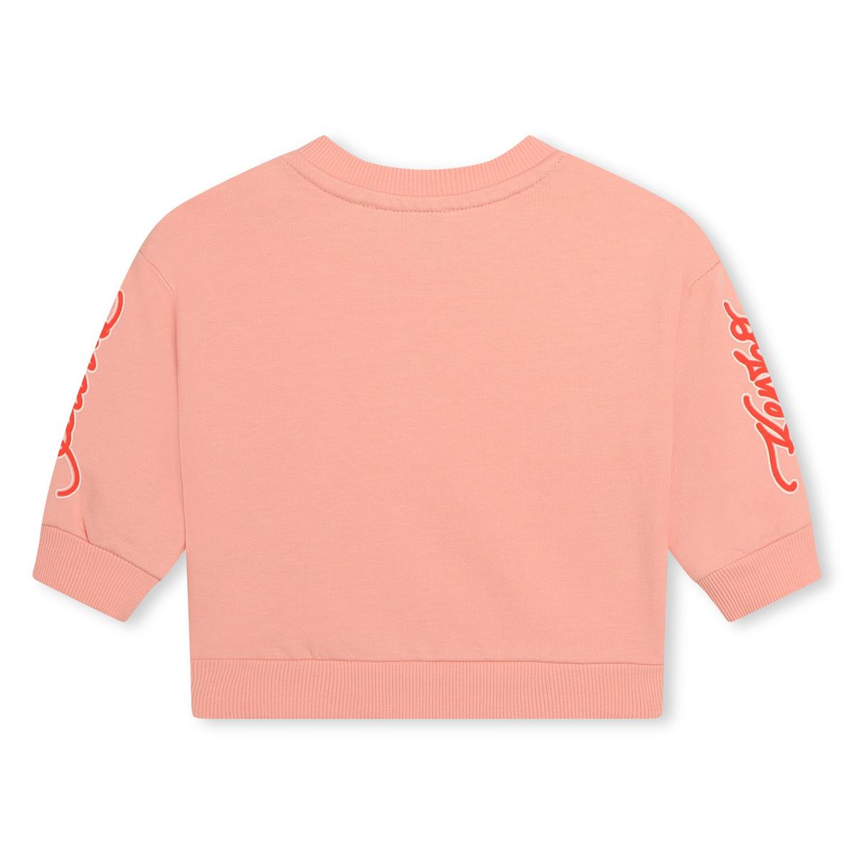 Baby Girls Pink Cotton Sweatshirt