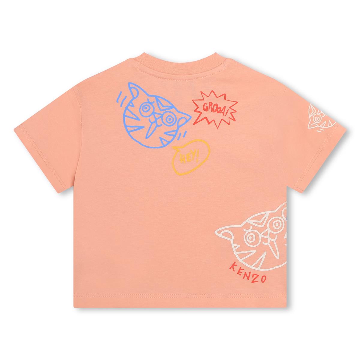 Baby Girls Pink Cotton T-Shirt