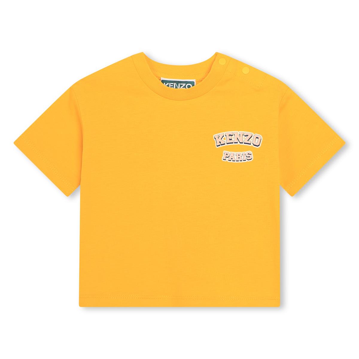 Baby Girls Yellow Cotton T-Shirt