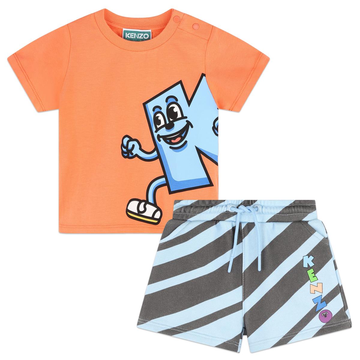 Baby Boys Orange Cotton Set