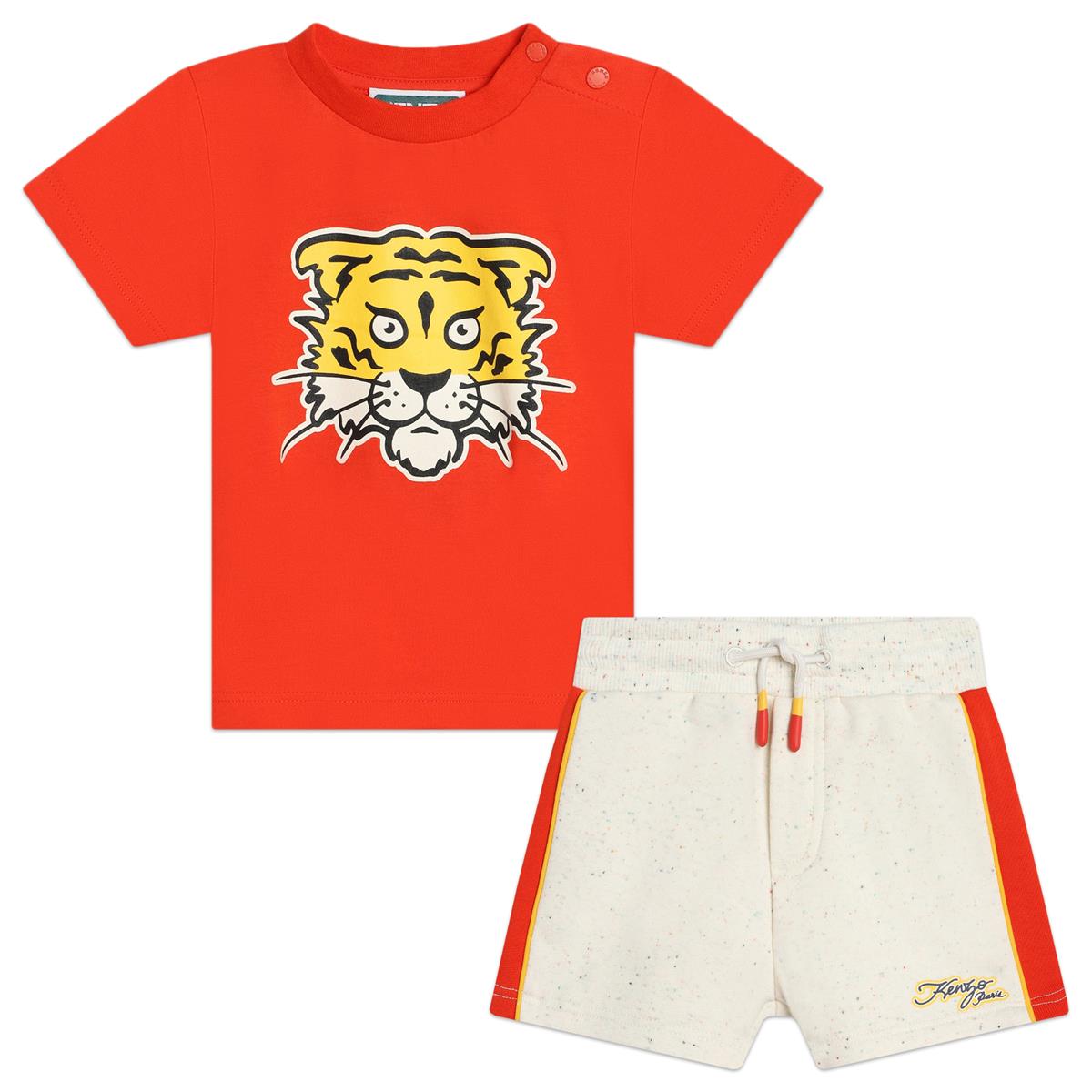Baby Boys Red Cotton Set