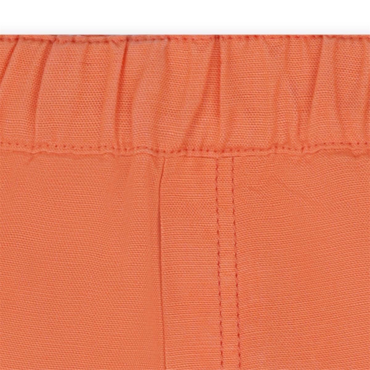 Baby Boys Orange Cotton Shorts