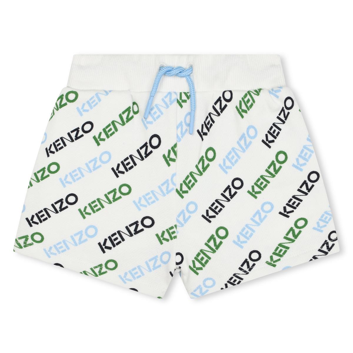 Baby Boys White Cotton Shorts