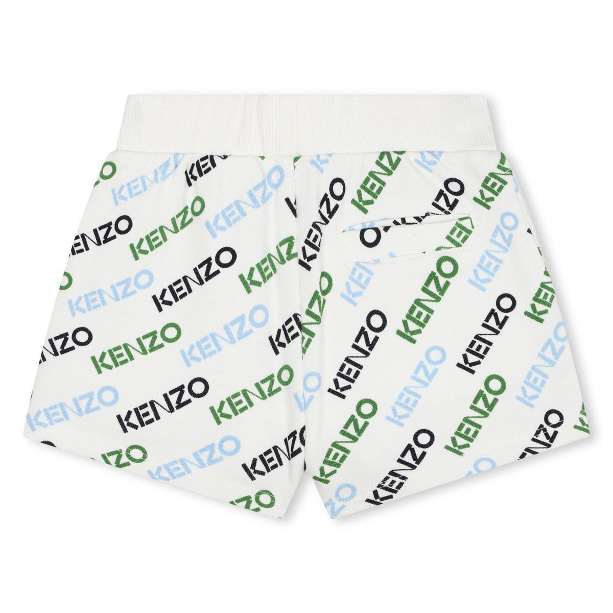 Baby Boys White Cotton Shorts