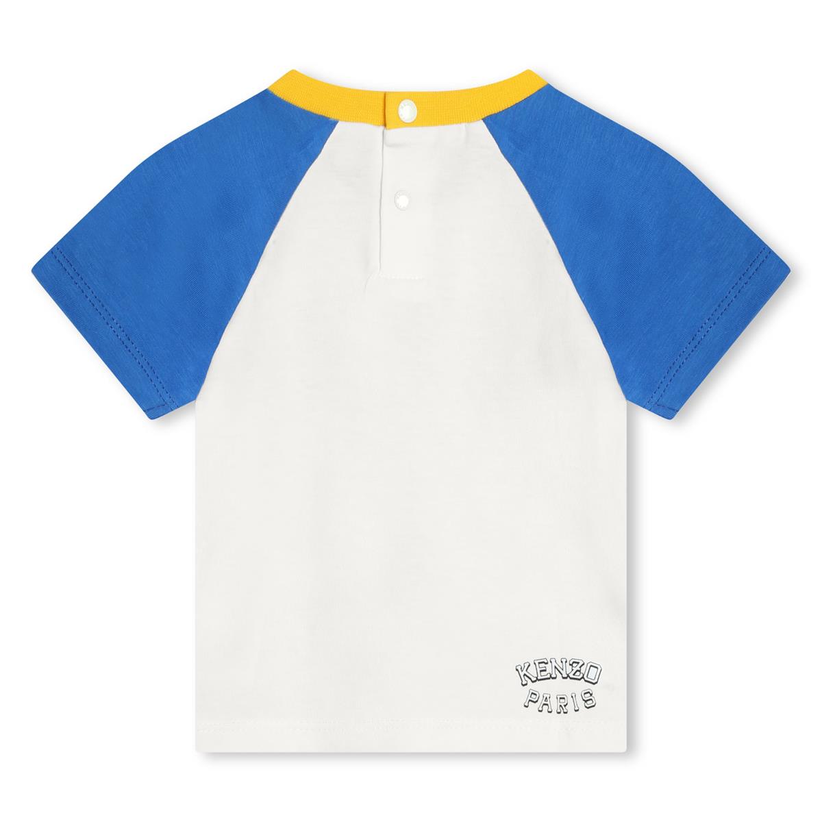 Baby Boys White Cotton T-Shirt