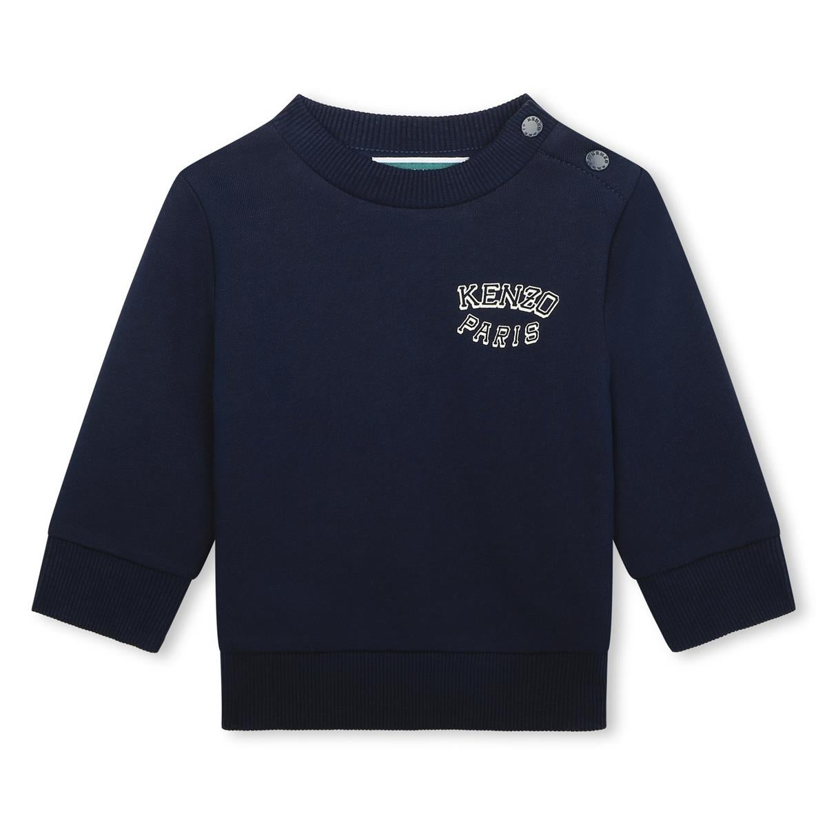 Baby Boys Navy Cotton Sweatshirt