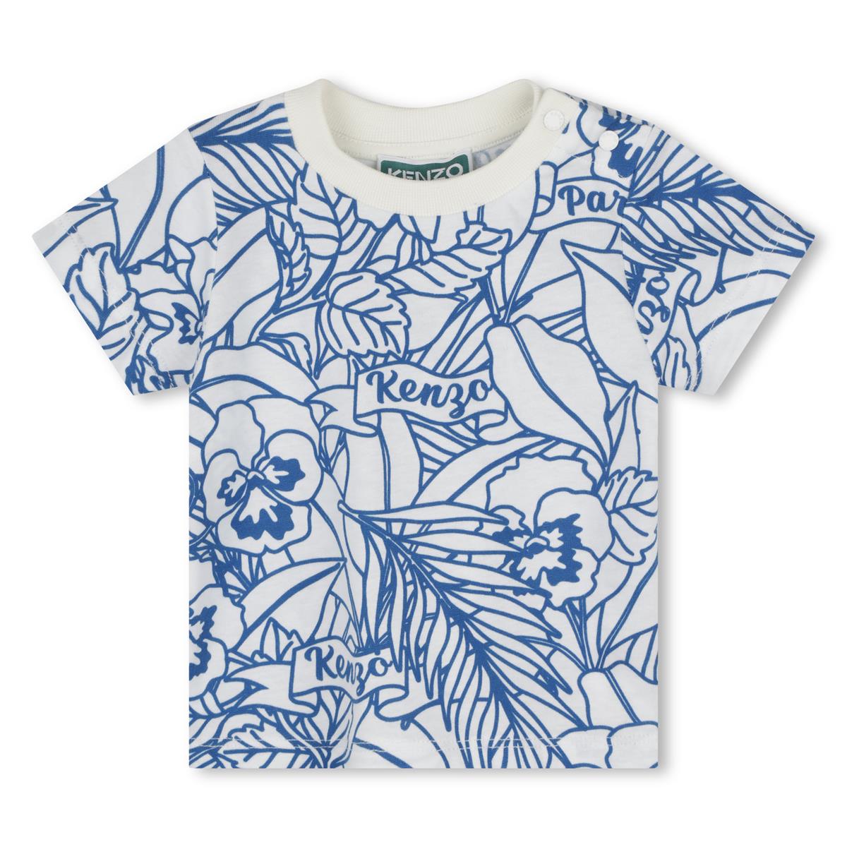 Baby Boys Blue Cotton T-Shirt