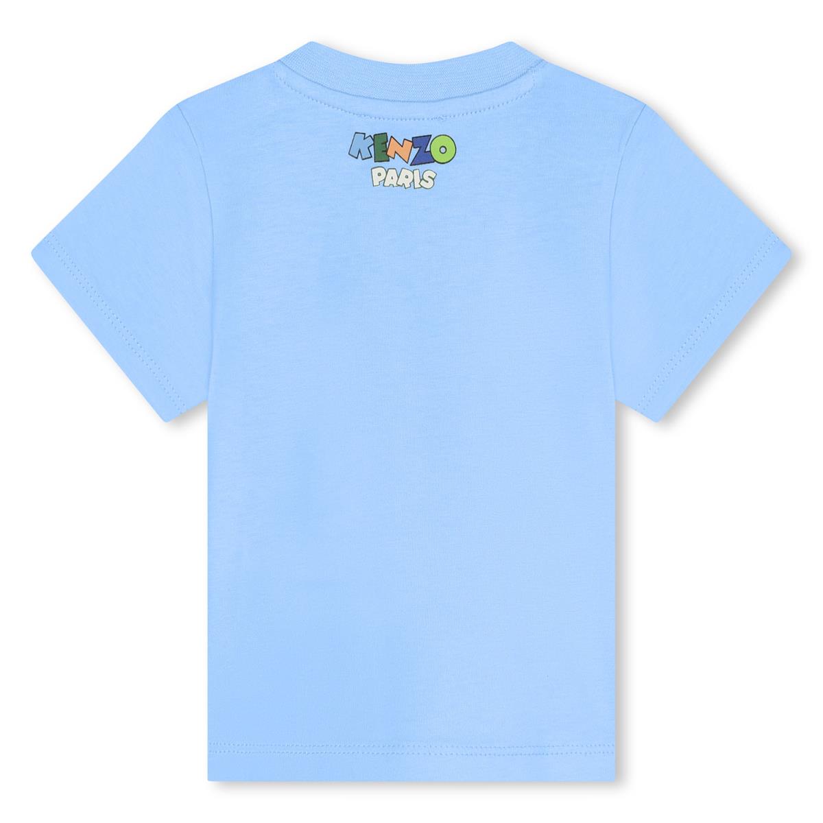 Baby Boys Blue Cotton T-Shirt