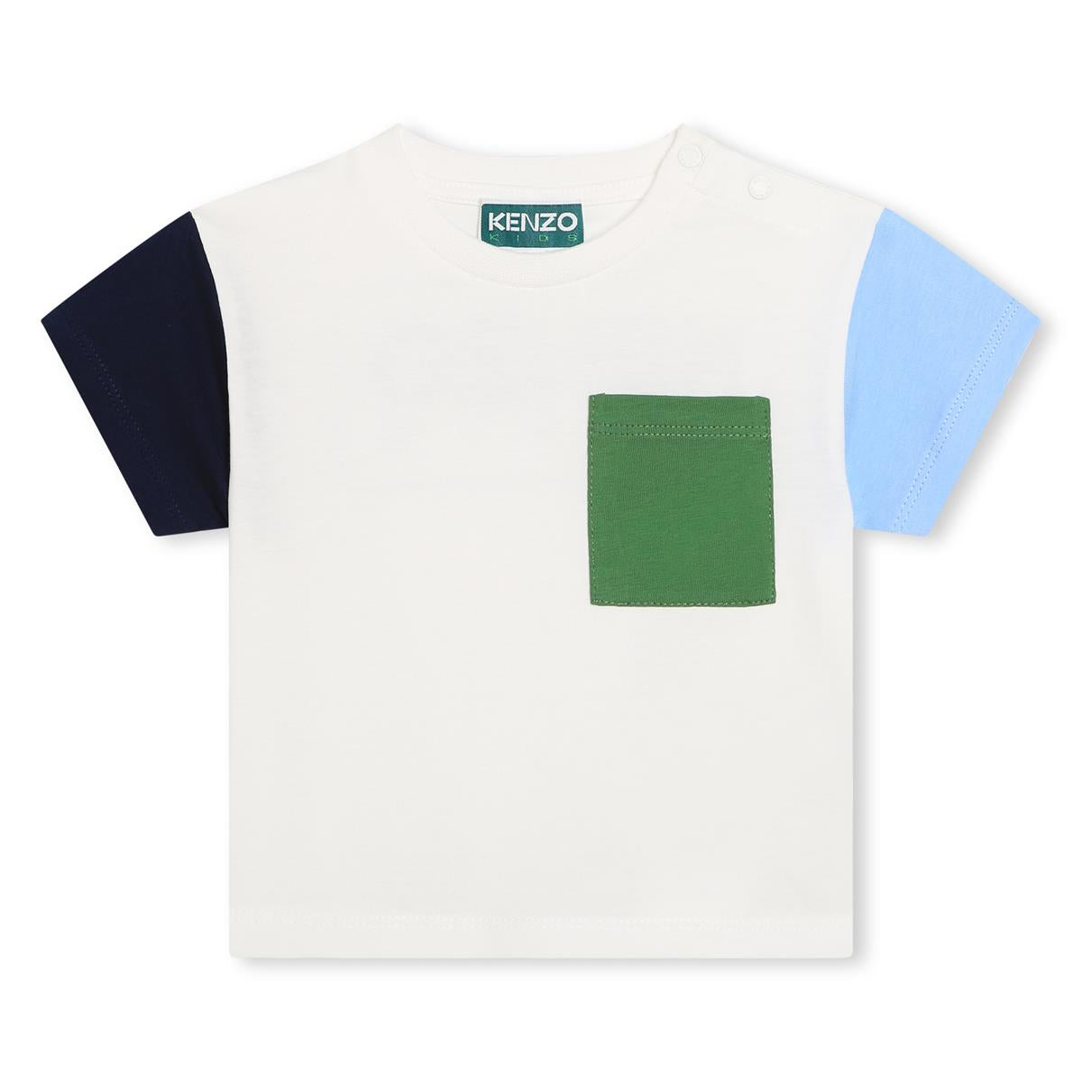 Baby Boys White Cotton T-Shirt