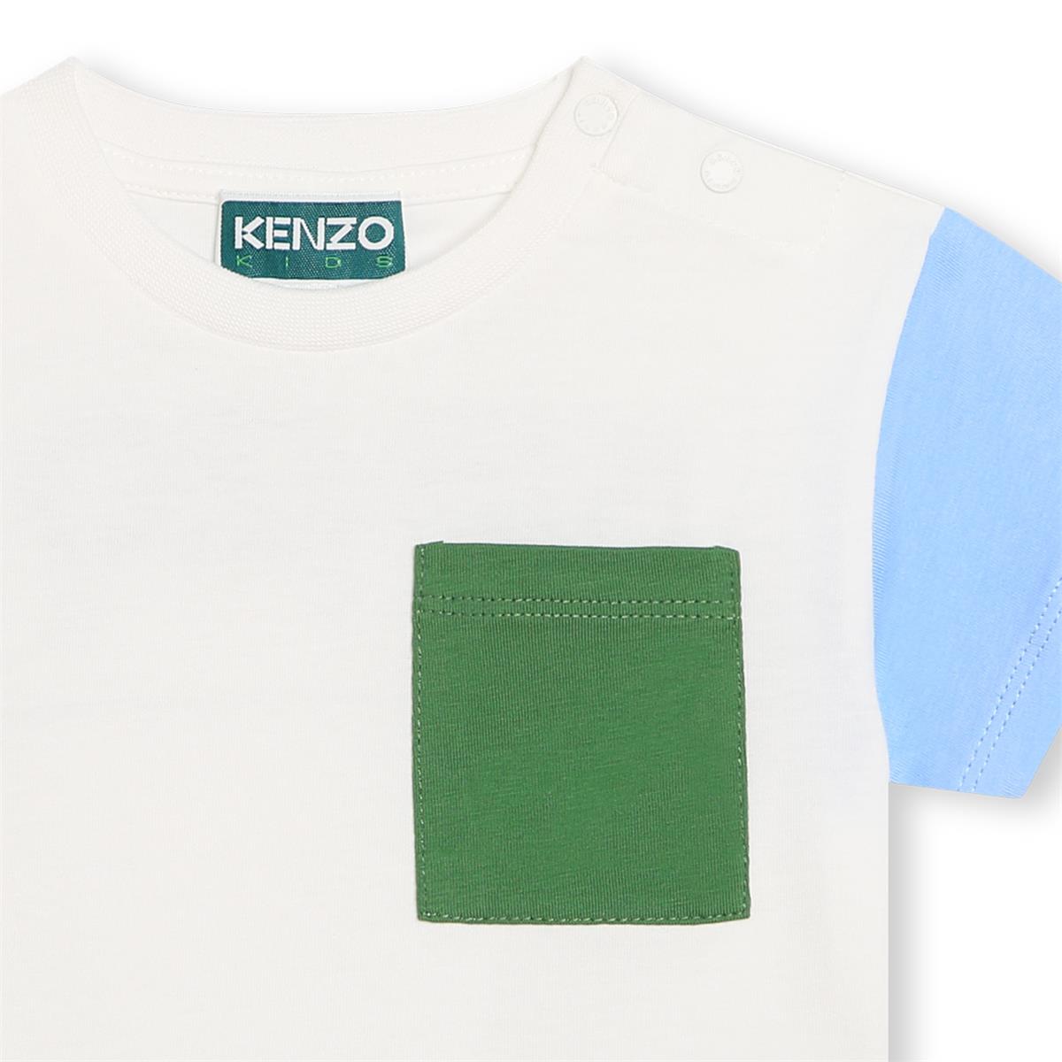 Baby Boys White Cotton T-Shirt