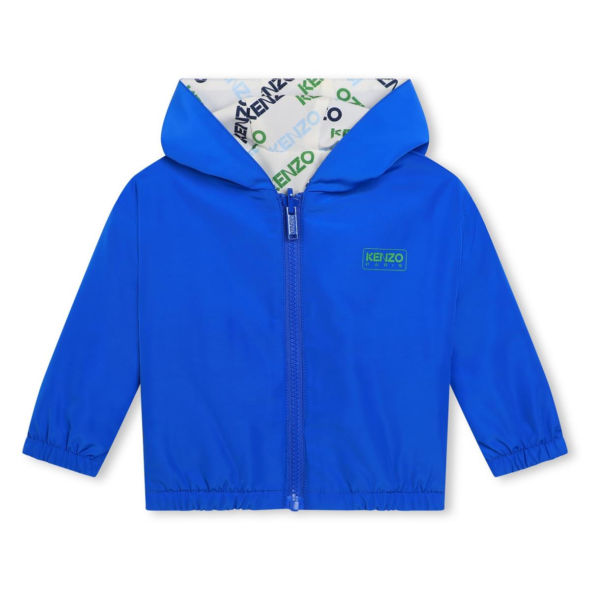 Baby Boys & Girls Blue Reversible Zip-Up Jacket