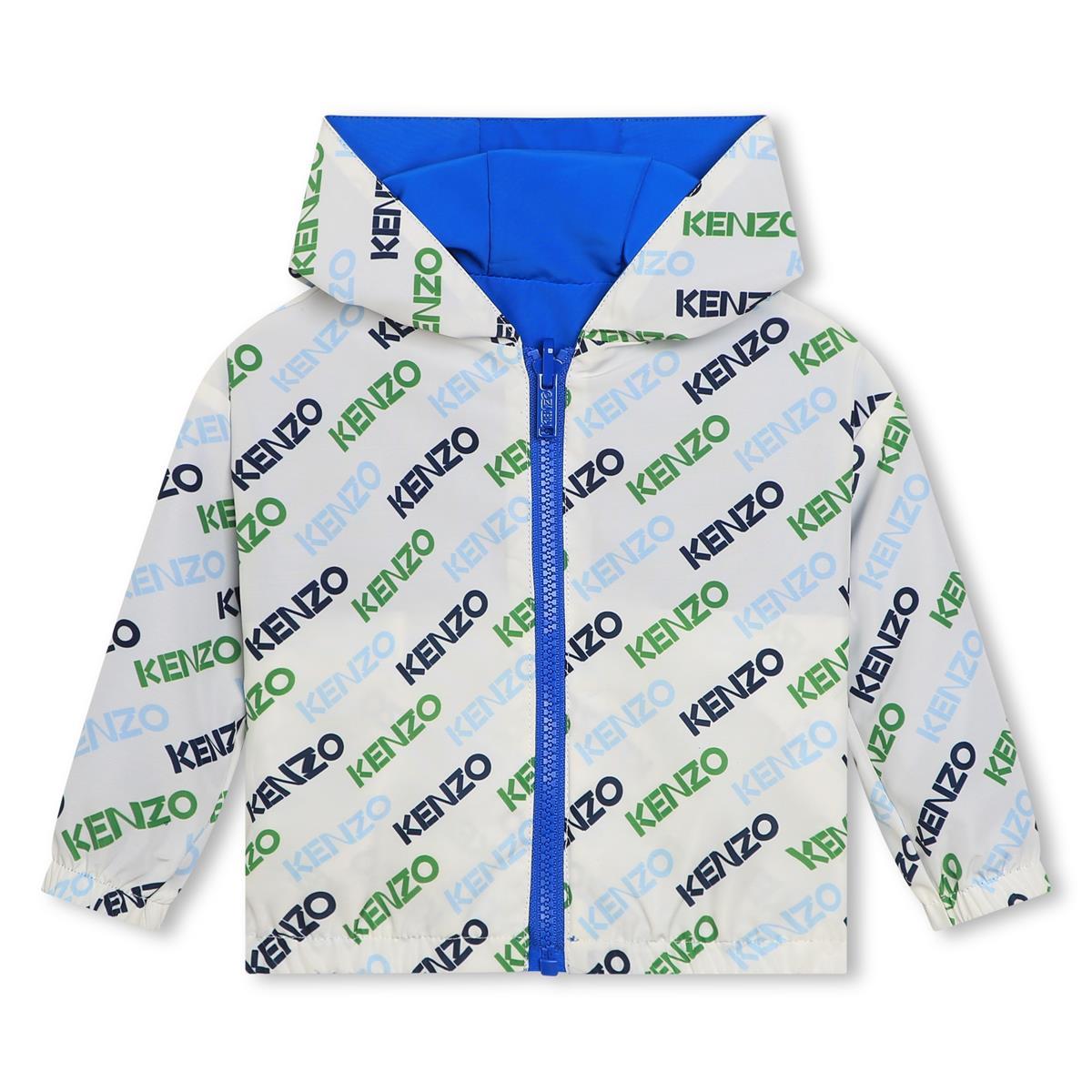 Baby Boys & Girls Blue Reversible Zip-Up Jacket