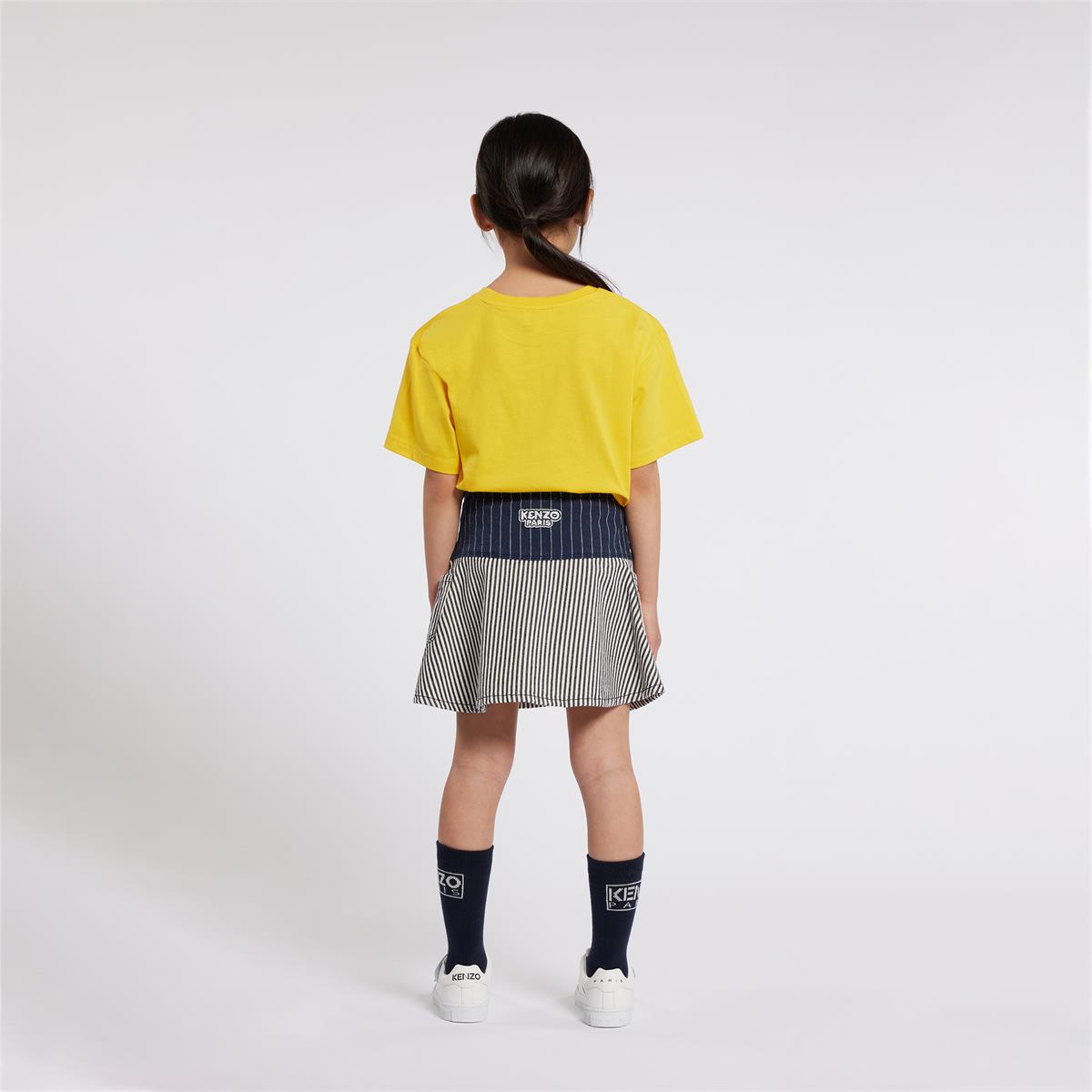 Girls Blue Stripes Skirt