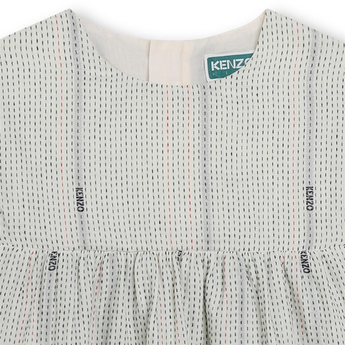Girls Beige Cotton Dress