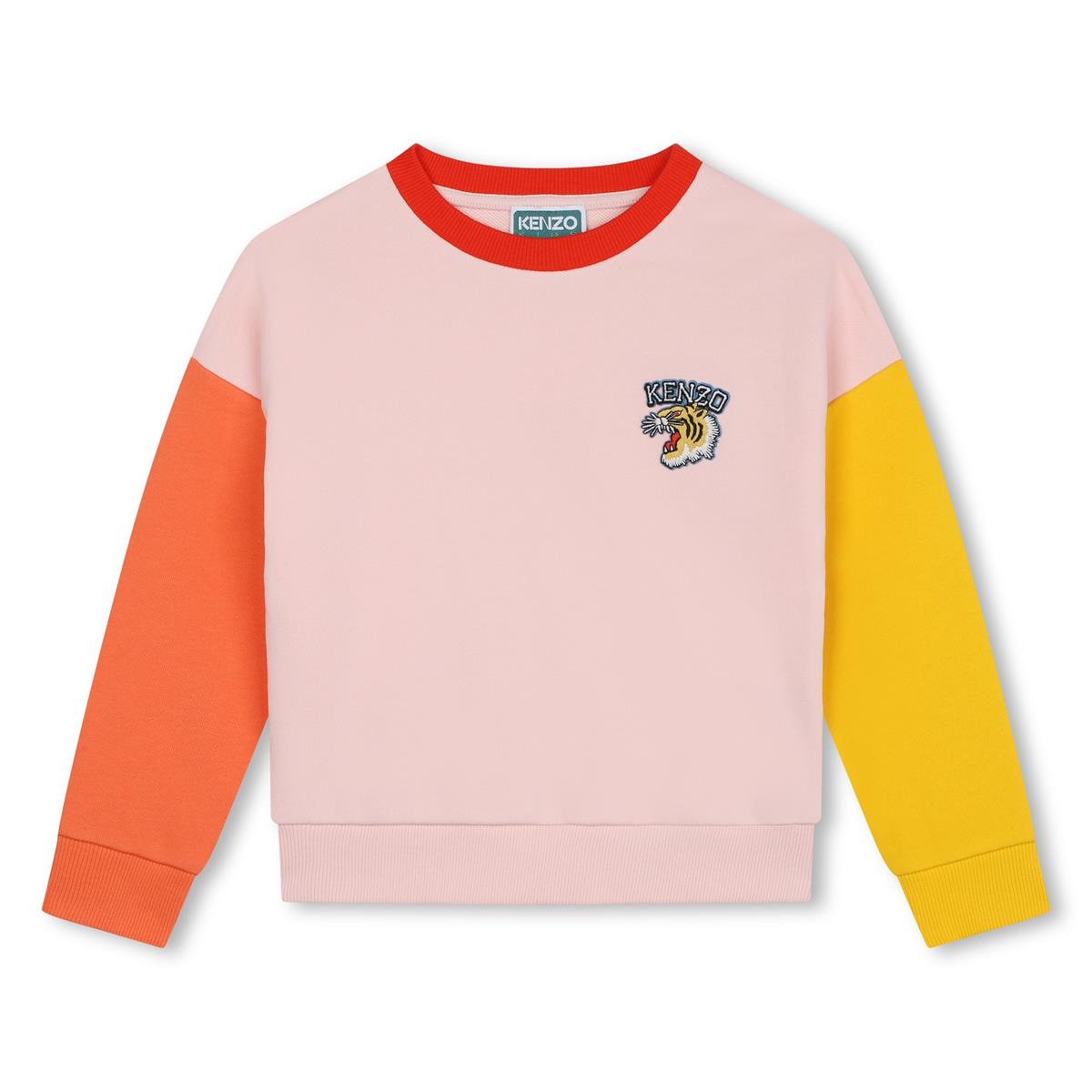 Girls Pink Cotton Sweatshirt