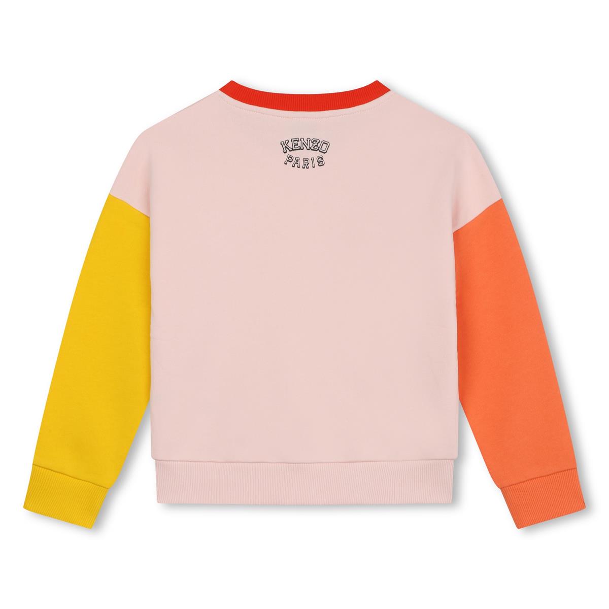 Girls Pink Cotton Sweatshirt