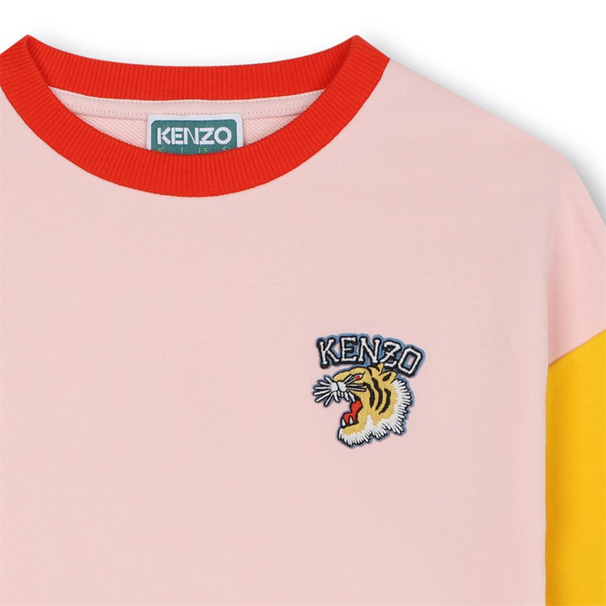 Girls Pink Cotton Sweatshirt