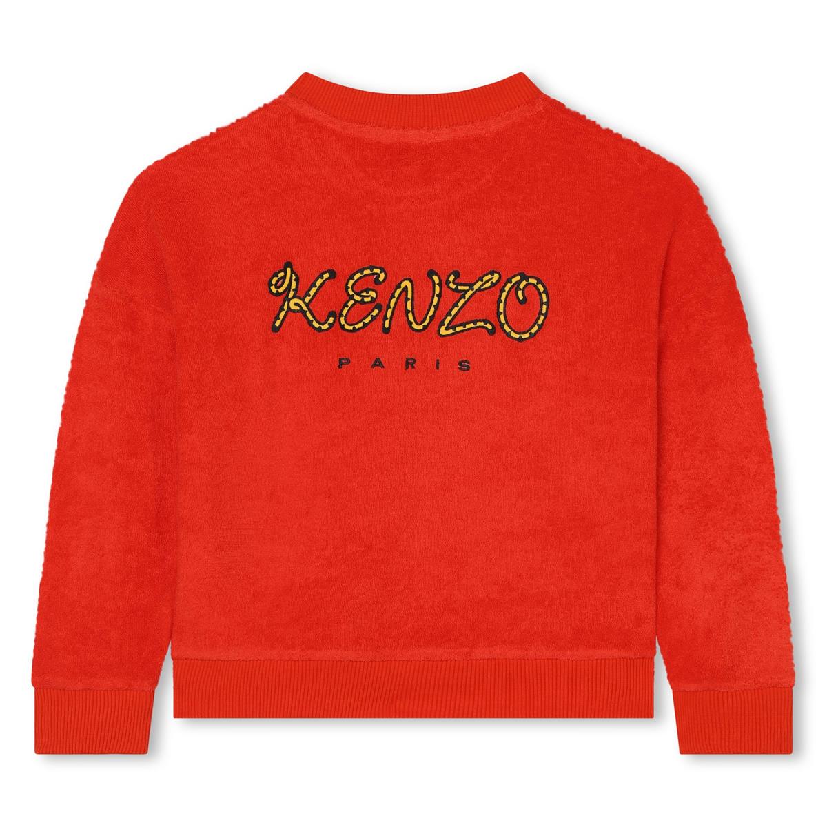 Girls Red Cotton Sweatshirt