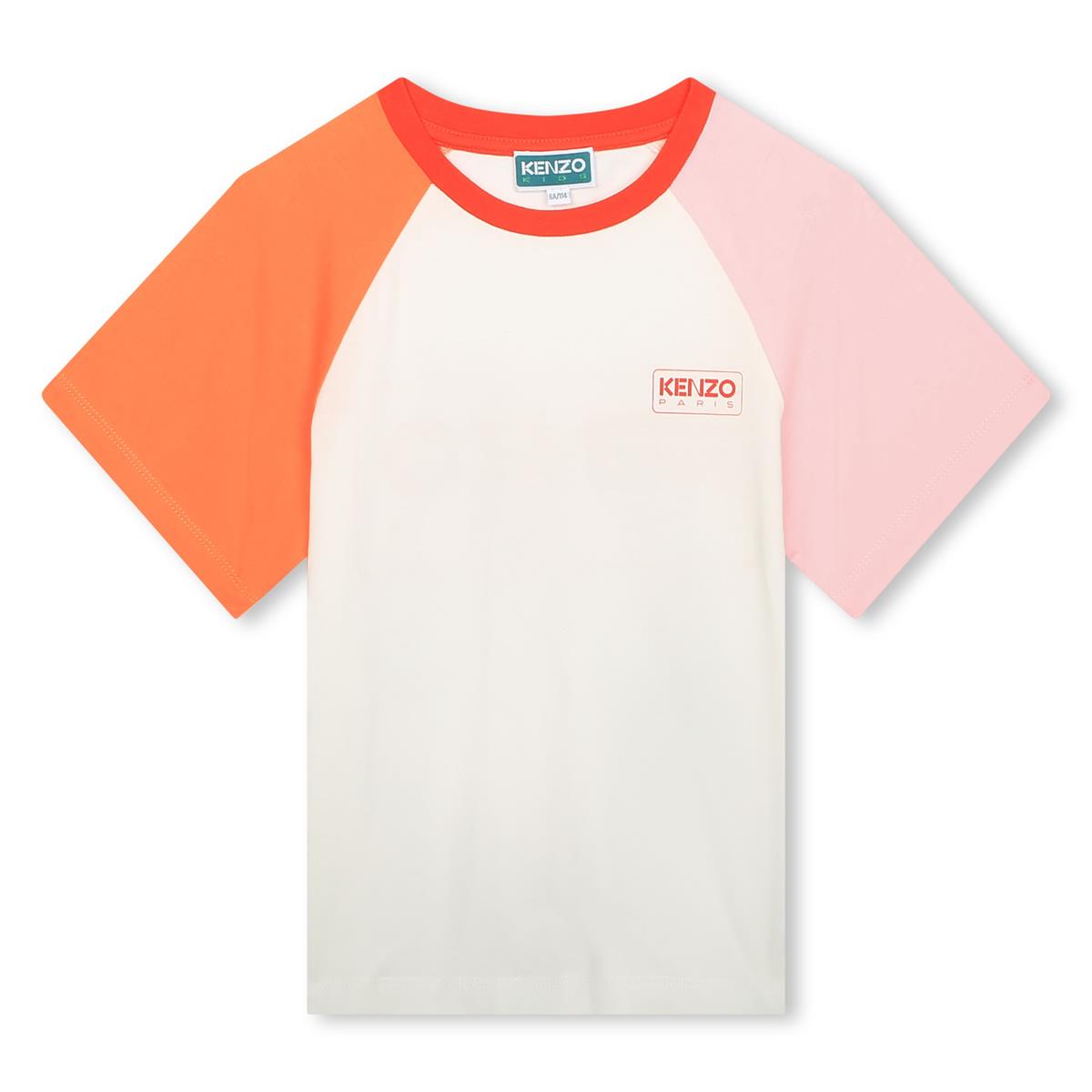 Girls White Cotton T-Shirt
