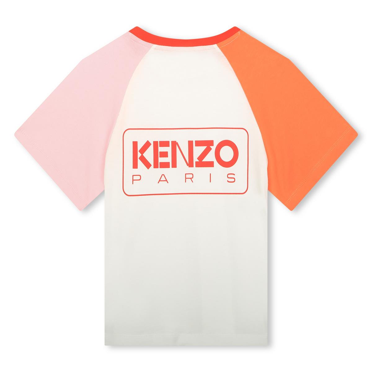 Girls White Cotton T-Shirt