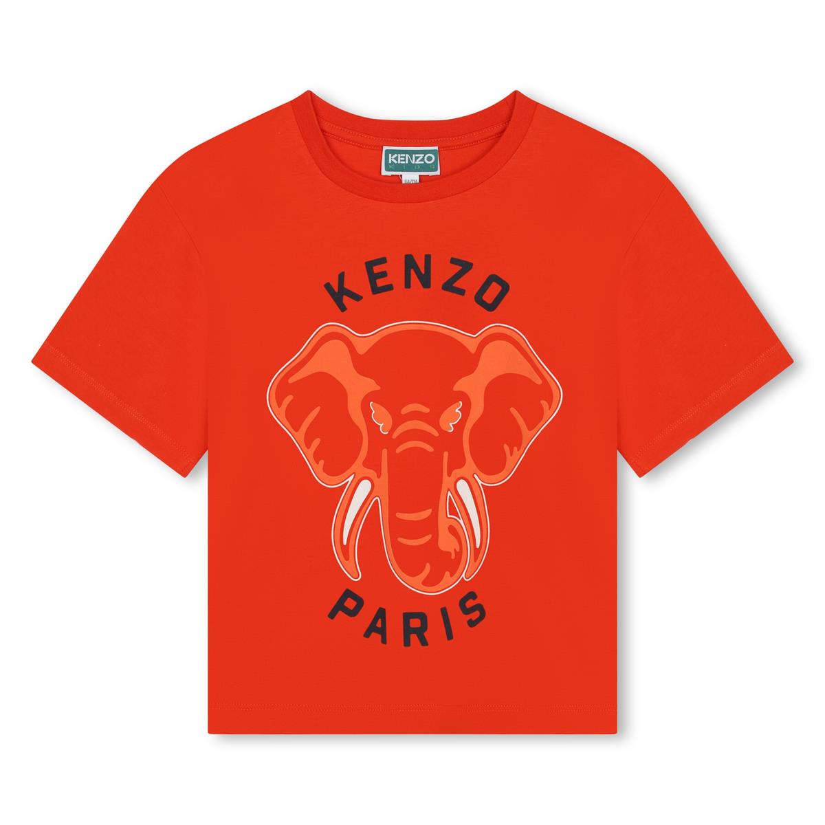 Girls Red Cotton T-Shirt